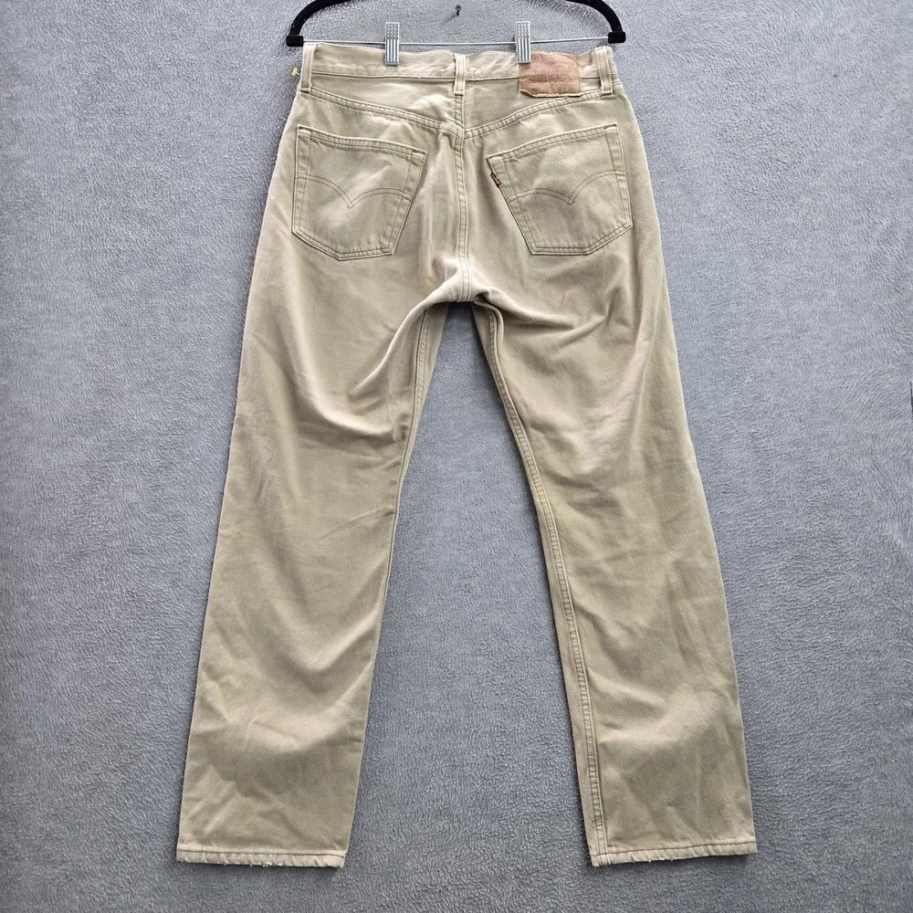 VINTAGE Levi's 501 Men Jeans 32X30 Brown Original Fit Straight Made In USA READ